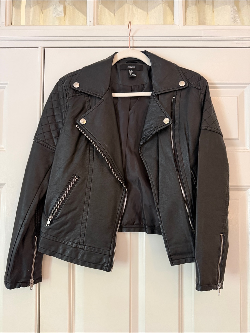 Forever 21 Black Faux Leather Jacket